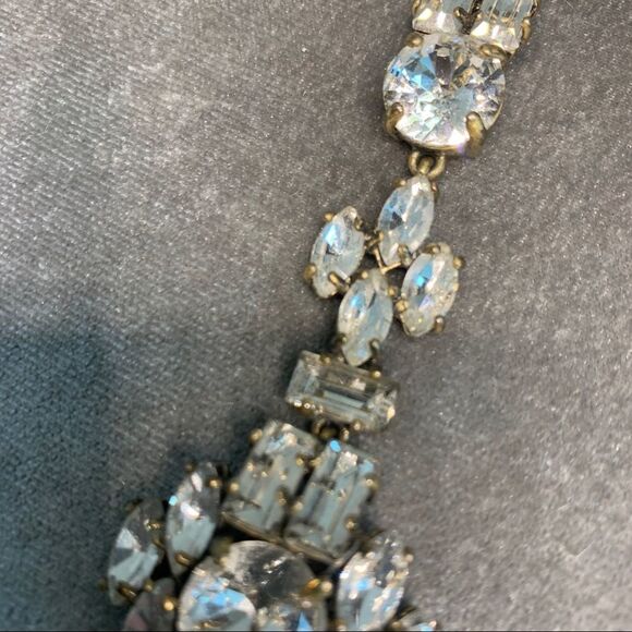 J. Crew Vintage clear crystal rhinestone bracelet - Picture 9 of 13